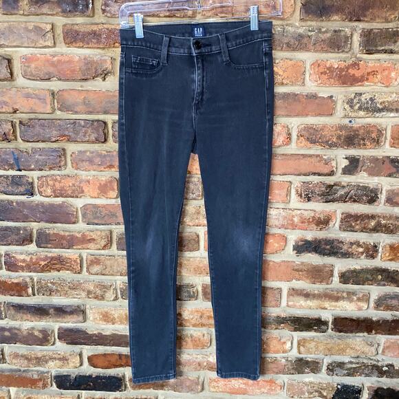 Gap Black Wash Denim Knit Favorite Jegging Jeans Women's Size 25 - Picture 1 of 6